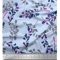 thumbnail image 1 of Soimoi Cotton Voile Fabric Leaves Watercolor Print Fabric by the Yard 42 Inch Wide, 1 of 3