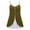 Army Green, variant on Plus Size Women's 2-in-1 Spaghetti Strap Cami Top, Button Front Color Block Split Hem Sleeveless Tank 1X-3X