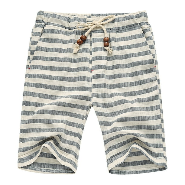 Pantalones Cortos Casuales de Lino Para Hombre, Pantalones Cortos Deportivos Transpirables Para Hombre, Pantalones Cortos Casuales de Moda, Pantalones Cortos de Playa, Pantalones Cortos de Playa