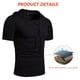 thumbnail image 4 of Sudadera con capucha deportiva de manga corta táctica retro para hombre, sudadera con capucha para deportes al aire libre, color negro, 4 of 7
