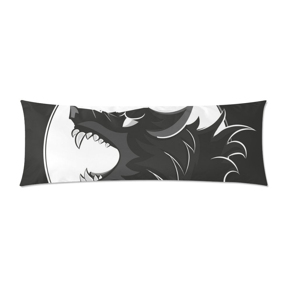 MKHERT black wolf Body Pillow Pillowcase Pillow Protector Cushion Cover