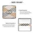thumbnail image 5 of Lsque Geometric Printed Tissue Box Cover Holder, Facial Paper Organizer Dispenser,Square with Bottom Belt, PVC Leather Decorative Organizer, 5 of 8