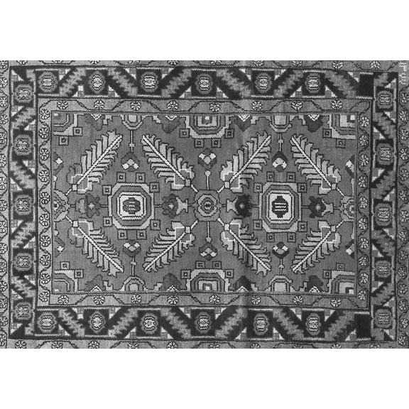 Ahgly Company Indoor Rectangle Persian Gray Traditional Area Rugs, 5' x 7'