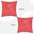 thumbnail image 3 of Haiem Beef2 Print Velvet Soft Solid Decorative Square Throw Pillow Covers Set with Elegant Piping Christmas Cushion Case for Sofa Bedroom Car-20"x20", 3 of 8