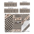 thumbnail image 3 of Kitchen Cafe Valance Curtain for Small Windows,Country Farm Star Berries Rod Pocket Short Valances Vintage Black Linen Plaid Window Treatment Panel for Living Room/Bedroom/Bathroom,54x18in, 3 of 9