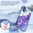 thumbnail image 3 of Casetego for iPhone 16 Case (2024),[Military Grade Drop Tested] Marble Pattern Design Slim Rugged Shockproof Protective Anti-Scratch Phone Cover for Women Girls Men,Light Purple, 3 of 7