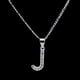 thumbnail image 2 of Dije Letra J Inicial Plata .925 con Cadena de Plata .925, 2 of 4