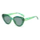 thumbnail image 3 of 2 gafas de sol estilo ojo de gato, gafas de protección de moda de los 8 Negro+Verde, 3 of 7