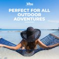 thumbnail image 2 of Bliss Hammocks 2-Person Cotton Rope Hammock with Spreader Bar & Hardware, 80x60, Blue, 2 of 11
