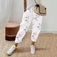 thumbnail image 2 of Razzly Women Fashion Print Casual Pocket Wide Leg Pants Elastic Waist Loose Ankle Length Trousers plus Size Hiking Pants Women Pant Suits for Women Business Casual Casual Pant Suits for(White,2XL), 2 of 7