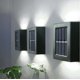 thumbnail image 3 of Paquete de 2 (luz blanca, aprox. 75 x 30 x 100 mm) luces solares de pared de arriba a abajo, ahorro de energía, impermeables, a prueba de polvo, con luces LED para jardín, patio, garaje., 3 of 5