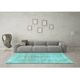 thumbnail image 3 of Ahgly Company Indoor Rectangle Persian Light Blue Traditional Area Rugs, 7' x 10', 3 of 4