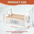 thumbnail image 2 of Jokapy Wooden Laundry Detergent Holder, Laundry Liquid Soap Station Organizer, White, 2 of 11