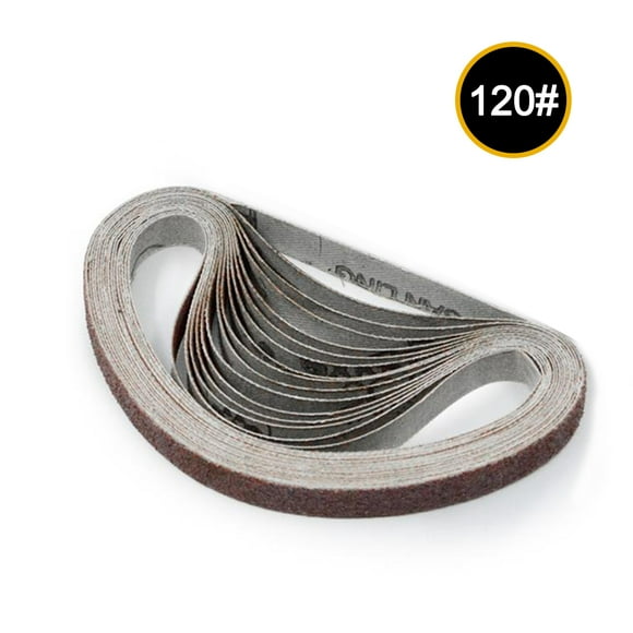 TFixol 10pcs 10x330mm Abrasive Sanding Belts 120 Grit Sanding Grinding Polishing Tools for Sander Power Rotary Tools