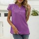 thumbnail image 4 of Camiseta de Manga Corta Gibobby Tops chifón para mujer, 4 of 5