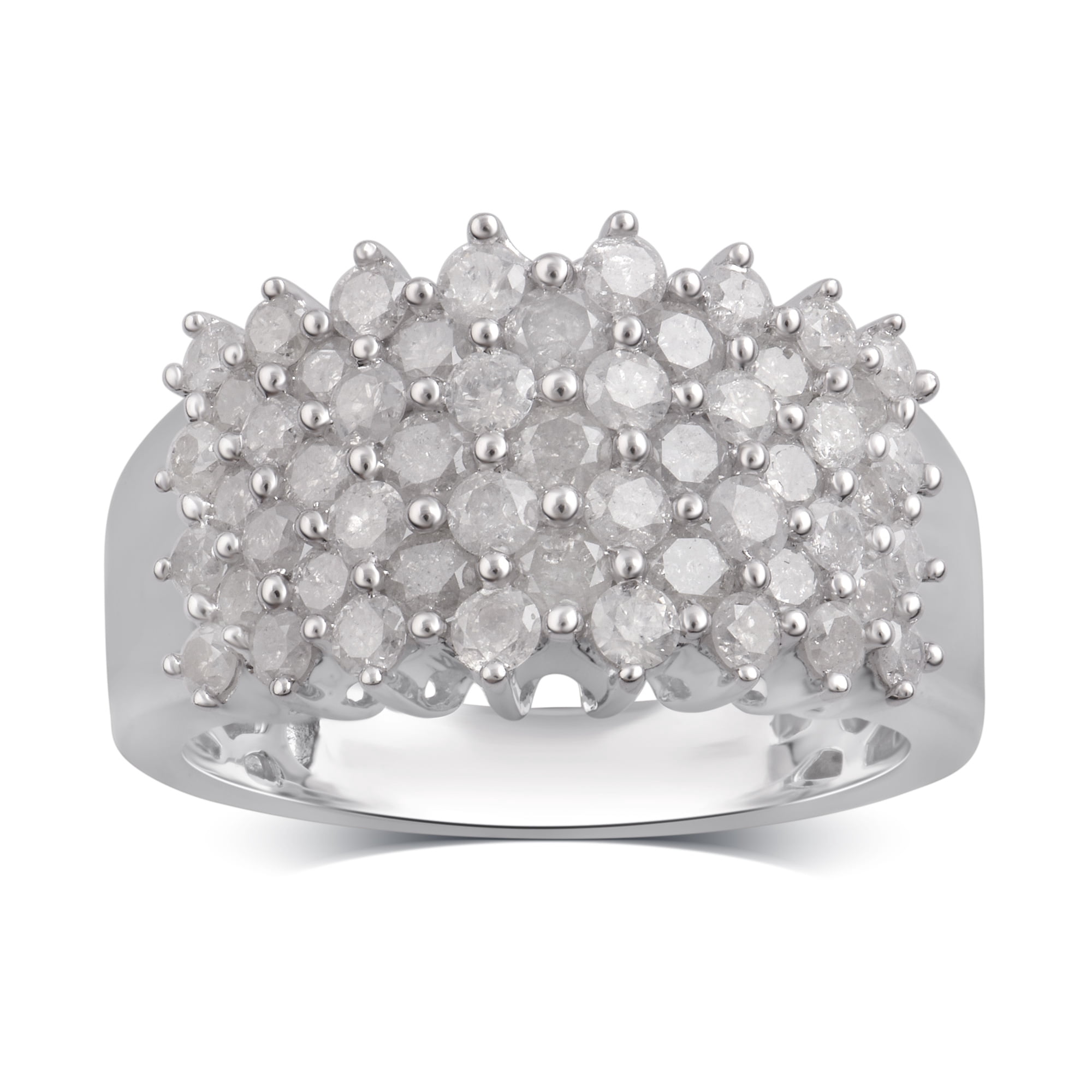 Arista 2.00 Carat T.W. Diamond Women's Layered Anniversary Band in Sterling Silver (I-J, I2-I3)