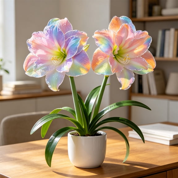 Exclusive Amaryllis Bulbs-Easy Grow-Low Maintenance-Ideal for Balconies & Yard-Plant Pots & Planters