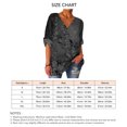 thumbnail image 5 of Camisa de oficina con cuello en V,Blusa de mujer con cuello en V y manga larga Blusa de otoño Cómoda blusa de otoño Diseño de clase mundial, 5 of 5