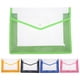 thumbnail image 1 of Carpetas de plástico expandibles para archivos, 5 unidades, para la escuela, la oficina, el aula, organizador de documentos, tamaño A4, carpeta colorida, organizador de recibos con cierre a presión, 1 of 7