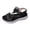 Black, variant on Womens Orthopedic Cushioned Athletic Walking Sandals Comfortable Elastic Strappy Memory Foam Arch Support Platform Nursing Non Slip Work Summer Shoes with Adjustable Ankle Strap Khaki Size 9