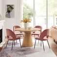 thumbnail image 6 of Modway Provision 47" Round Modern Style MDF Wood Dining Table in Oak, 6 of 6