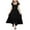 Black, variant on Girls Tie Back Summer Dresses Cotton Linen Tiered Flutter Sleeve Maxi Dresses Tween Backless Flowy Beach Dress Hot Pink, 8-9 Years