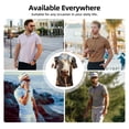 thumbnail image 5 of Rateoe Cute Daisy Cow Pattern Men's Short Sleeve Polo Shirts, Golf Polo Shirts Short Sleeve Performance Moisture Wicking Dry-Medium, 5 of 6