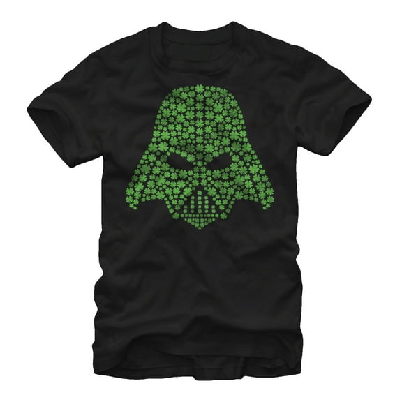 Men's Star Wars Shamrock Darth Vader Graphic Tee Black Medium