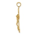 thumbnail image 3 of FJC Finejewelers 10 kt Yellow Gold Bright Cut Crucifix Charm 31 mm, 3 of 6