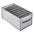 thumbnail image 2 of Kaireo Clothes Drawer Organizer 7 Grids, Small Mesh Storage Box for Underwear Socks Ties, Breathable Washable Closet Organizer for Dresser Wardrobe – Grey, 2 of 9