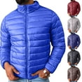 thumbnail image 2 of TrdSipl Men's Puffer Jacket Light Weight Quilted Jacket Water Resistant Windproof Coats 2025 Fall Oversized Warm Up Overcoat, 2 of 4