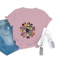 thumbnail image 2 of WZXFASHION T-shirt Décontracté à Manches Courtes pour Femmes, Col en V, Soldes Aujourd'hui, 2 of 4