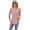Deep Powder, variant on Women Fashion Shirts Casual Square Neck Tees Fold Short Sleeve Swallowtail Top S-2XL