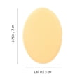thumbnail image 4 of KAKOWELY 5Pcs Flat Oval Yellow Makeup Puff for Smooth Blusher Liquid Foundation Application, 4 of 4