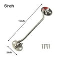 thumbnail image 1 of MYG Cabin Hook And Eye Latch Lock Shed Gate Door Stainless Steel Catch Silent Holder, 1 of 4