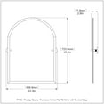 thumbnail image 2 of Prestige Skyline Collection Frameless Arched Top Tilt Mirror with Beveled Edge, 2 of 2