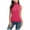 #8 Hot Pink, variant on Staron Women Tank Tops Sleeveless Turtleneck T-shirt Solid Color Tops Slim Fit Stretchy Blouses Loose Fit Lightweight Tunic