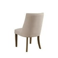 thumbnail image 2 of Upholstered Pine Wood Parson Chairs Set Of 2 Cream And Brown- Saltoro Sherpi, 2 of 5