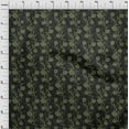 thumbnail image 4 of oneOone Cotton Cambric Dark Green Fabric Floral Sewing Material Print Fabric By The Yard 42 Inch Wide, 4 of 5