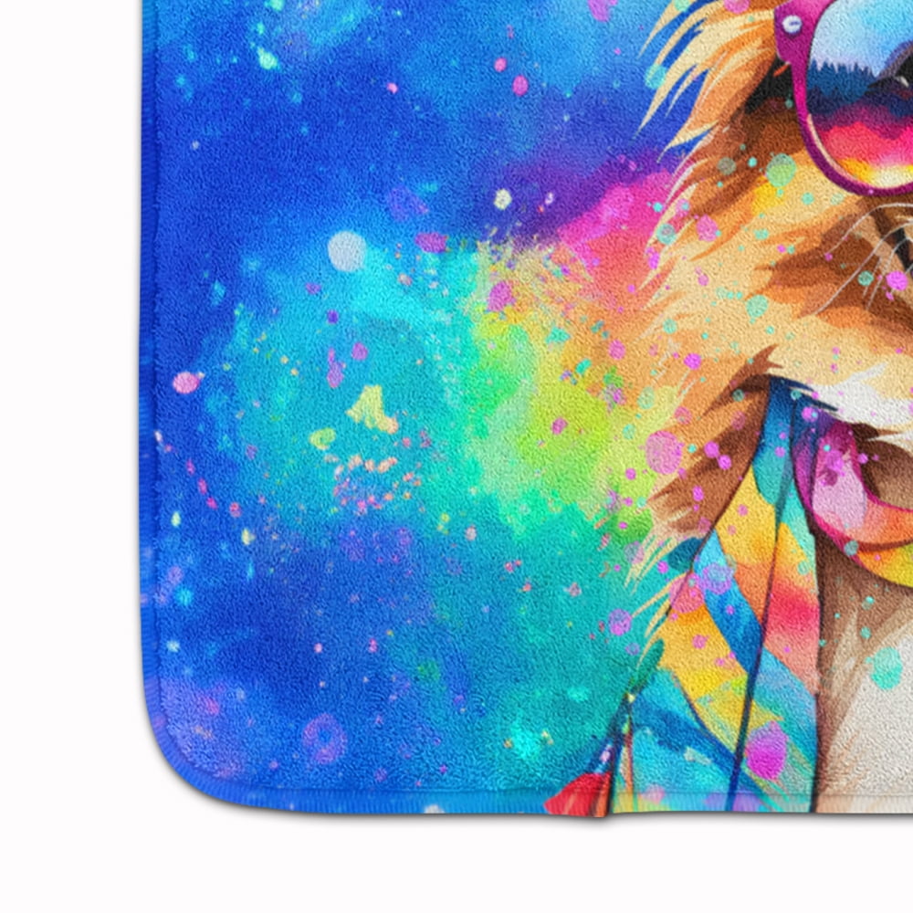 Carolines Treasures DAC2540RUG 19 x 27 in. Pomeranian Hippie Dawg Memory Foam Kitchen Mat
