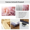 thumbnail image 6 of ZHONGYUTONG Pink Peony Wall Art Peony Flower Pictures Wall Decor Elegant Blossom Floral Paintings Romantic Flower Canvas Prints Girls Bedroom Decor Frame (28" x 42"), 6 of 6