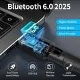 thumbnail image 2 of Adaptador USB Bluetooth 6.0 de 200 Mbps, Receptor y Transmisor de Audio y Música Inalámbrico BLE/ para PC, Ratón y Teclado., 2 of 5