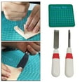thumbnail image 4 of Buttonhole Cutter Grip Handle Sew Eyehole Cutting Tools Belt Keyhole Puncher Red White, 4 of 10
