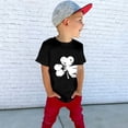 thumbnail image 6 of Ruyang St Patricks Day Cute Irish Shamrock Graphic Shirt for Girls Summer Short Sleeve Tee Tops Toddler Kids Cotton Crewneck T-Shirt, 6 of 8