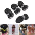 thumbnail image 4 of Non-slip Puppy Shoes 4-Pack Soft Sole Dog Laces Adjustable Drawstring Waterproof Dog Boots Pet Paw Care Protector Suitable for Small and Medium Pet Dogs, 4 of 7