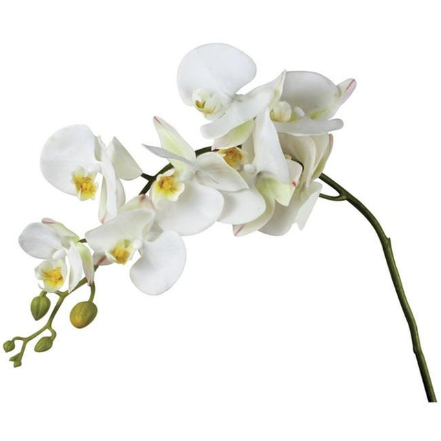 Tige d'Orchidée Phalénoptique Blanche Fleur Artificielle