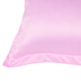 thumbnail image 4 of PiccoCasa 2 Pcs Satin Pillowcases, Breathable Pillow Shams, 20" x 30", Pink, 4 of 8