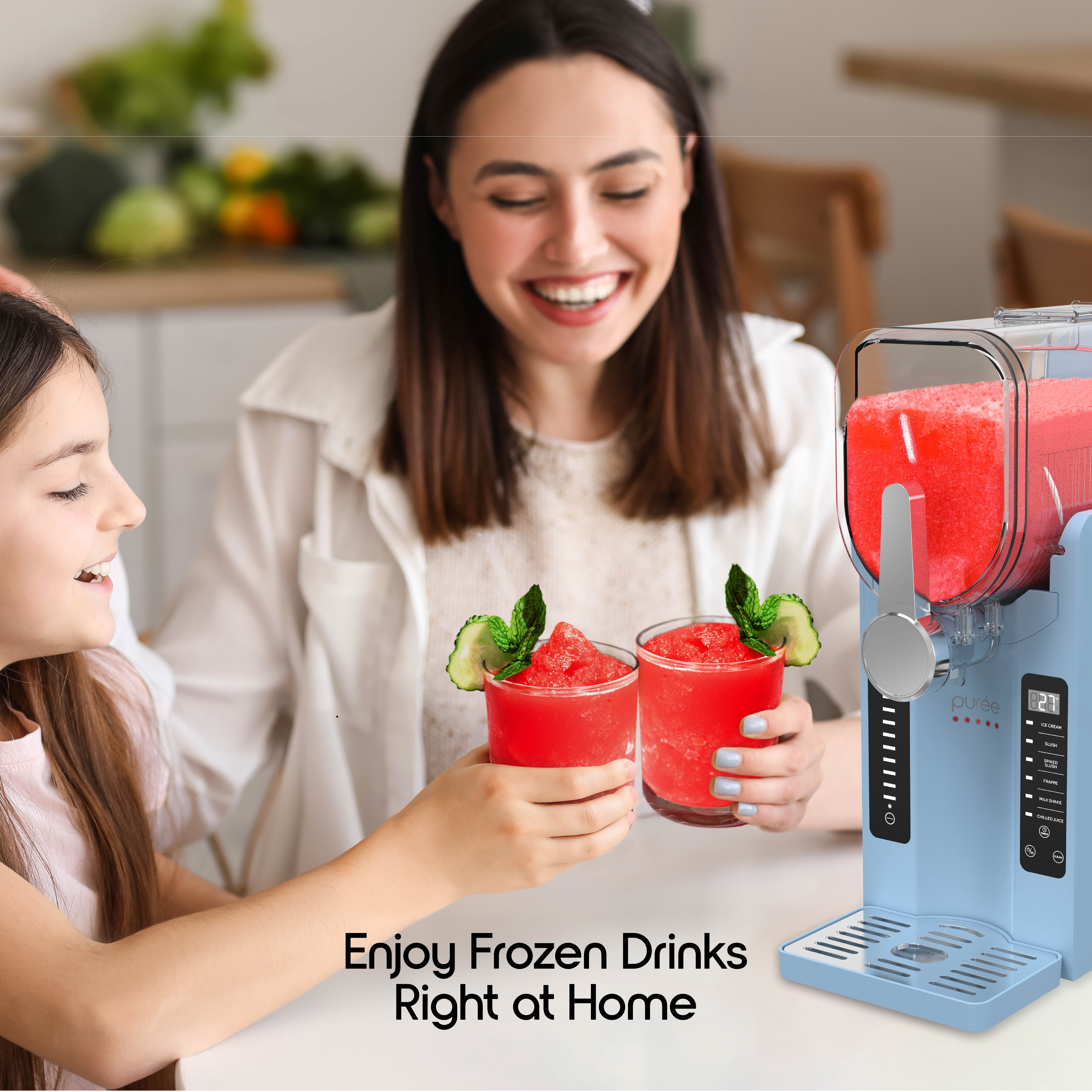 Puree 2.6L Slushie Machine & Soft Serve Ice Cream Maker with Rapid Freezing Technology – Frozen Drink Machine, Slushie Maker, Margarita Machine for Home