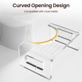thumbnail image 6 of 7'' Tall Acrylic Toilet Stool, Modern Non-Slip Potty Stool for All Ages, Men & Women, Squatting Toilet Stool for Bathroom, Toilet Step Stool Foot Rest Stool, 6 of 8