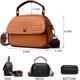 thumbnail image 4 of LHSHID Crossbody Bags for Women Small Design Leather Crossbody Camera Bag Shoulder Purse with Guitar Strap, 4 of 7